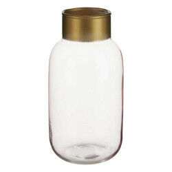 Vase Lisse Rose Doré verre...
