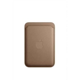 APPLE Porte-cartes iPhone finement tissé - Taupe