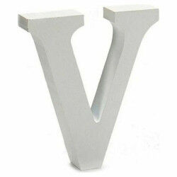 Lettre Pincello V Blanc 2 x 11 cm (24 Unités)