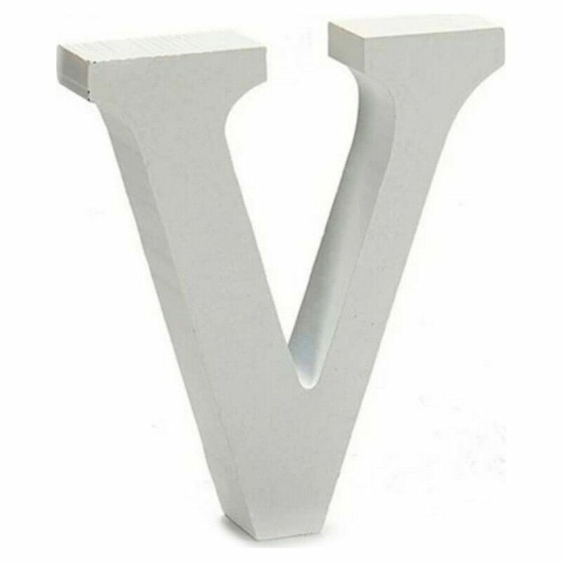 Lettre Pincello V Blanc 2 x 11 cm (24 Unités)
