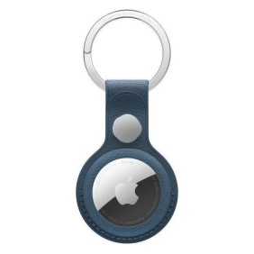 APPLE Porte-clés AirTag FineWoven - Bleu Pacifique