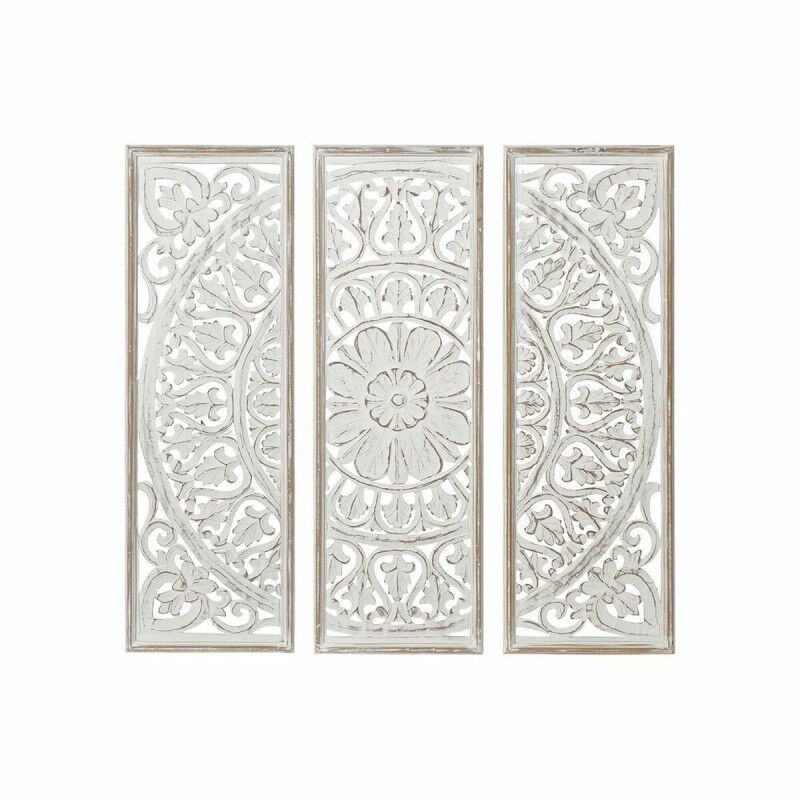 Décoration murale DKD Home Decor Mandala Bois MDF (120.5 x 2 x 121.5 cm)