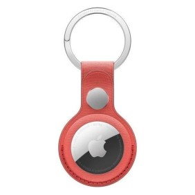 APPLE Porte-clés AirTag FineWoven - Corail