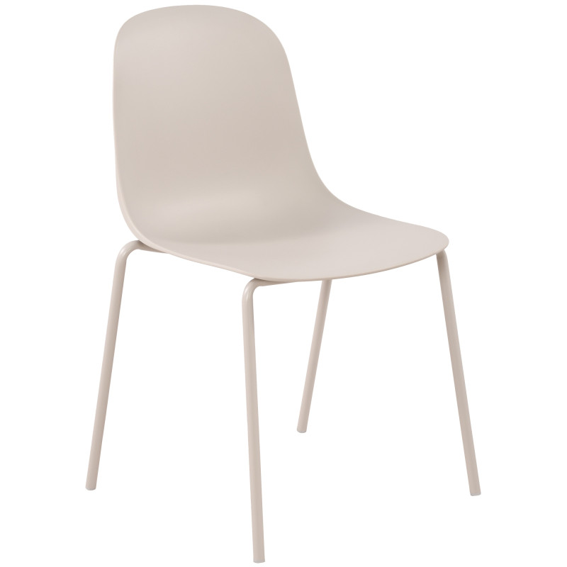 Chaise Hardin gris clair