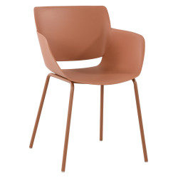 Chaise Alpena en terre cuite