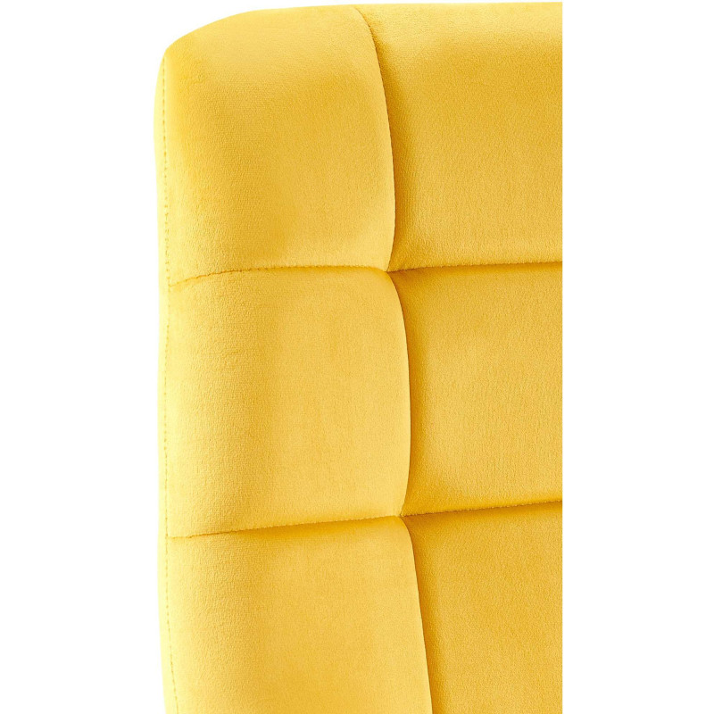 Lot de 4 chaises de salle à manger Antibes jaune