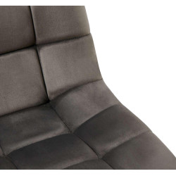 Lot de 4 chaises de salle à manger Antibes anthracite