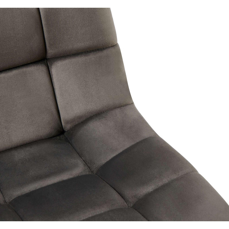 Ensemble de 4 chaises de salle à manger Antibes anthracite