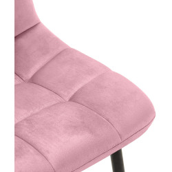 Lot de 4 chaises de salle à manger Antibes rose