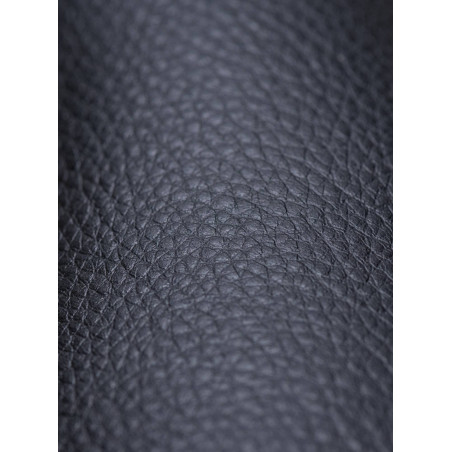 Chaise de salle à manger Foley, simili cuir chêne noir