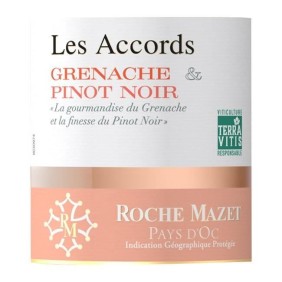 Les Accords de Roche Mazet Grenache & Pinot Noir Pays d'Oc - Vin rosé de Languedoc