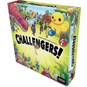 Z-Man Games - Challengers - As d'or 2023 - Jeu de société - A partir de 8 Ans - 1 a 8 Joueurs - 45 Min