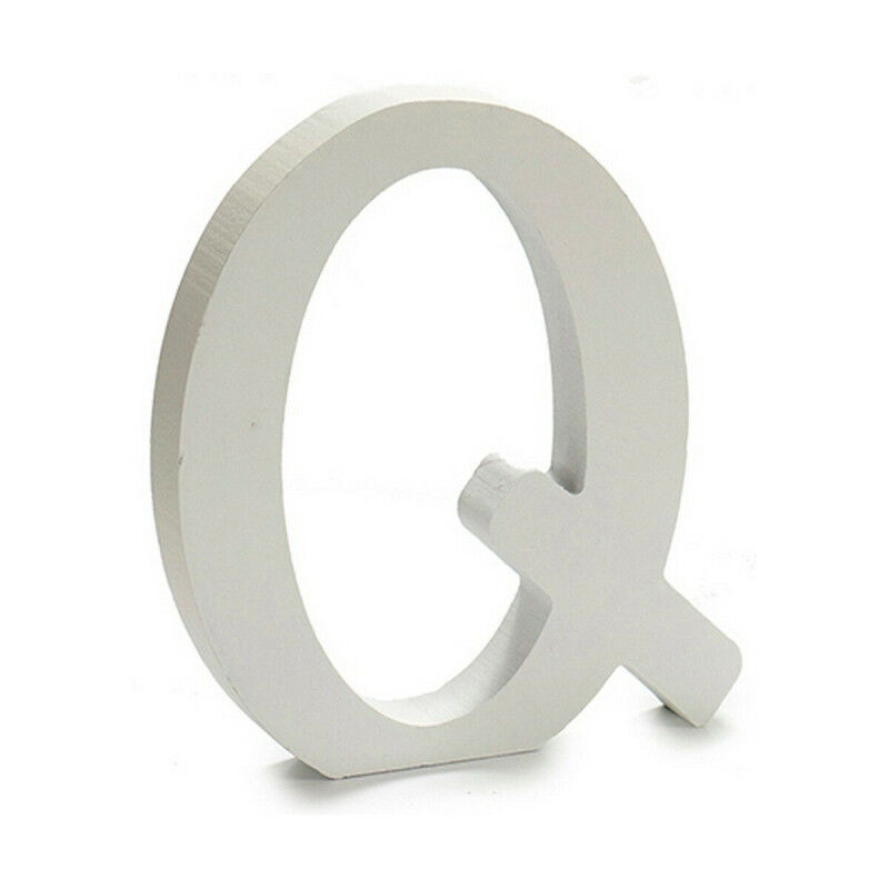 Lettre Pincello Q Blanc 1,8 x 21 x 17 cm (12 Unités)