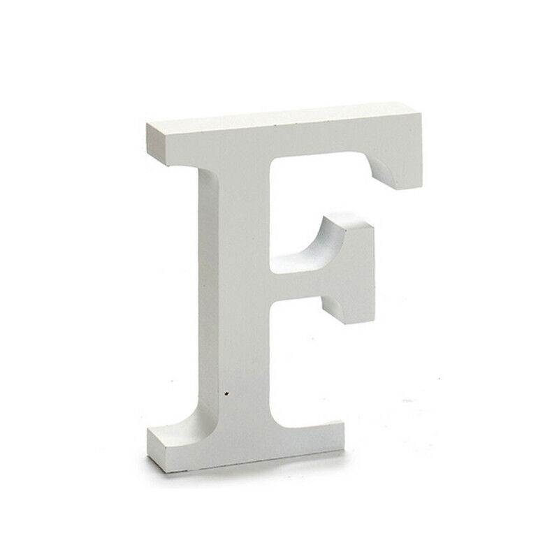 Lettre Pincello F Blanc 2 x 16 x 14,5 cm (24 Unités)