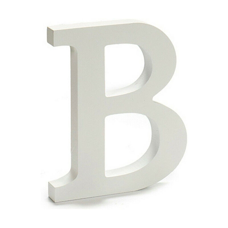 Lettre Pincello B Blanc 1,8 x 21 x 17 cm (12 Unités)