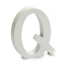 Lettre Pincello Q Blanc 2 x 16 x 14,5 cm (24 Unités)