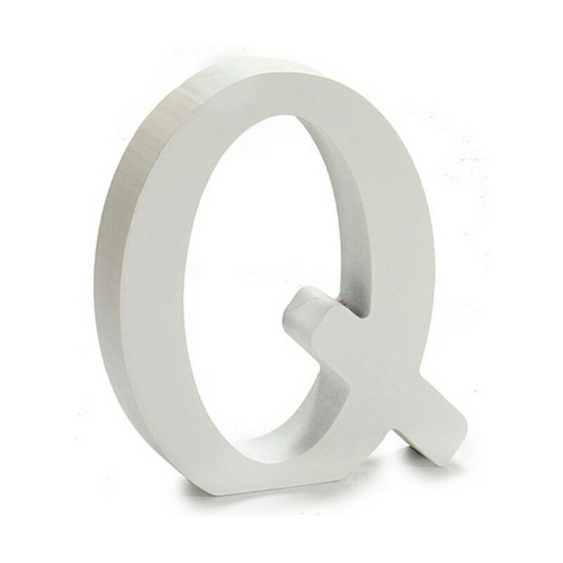 Lettre Pincello Q Blanc 2 x 16 x 14,5 cm (24 Unités)
