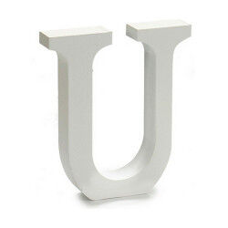 Lettre Pincello U Blanc 2 x 16 x 14,5 cm (24 Unités)