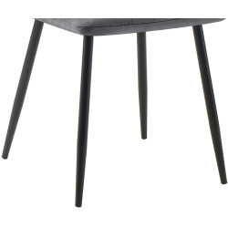 Lot de 4 chaises de salle à manger Tilde en velours gris foncé