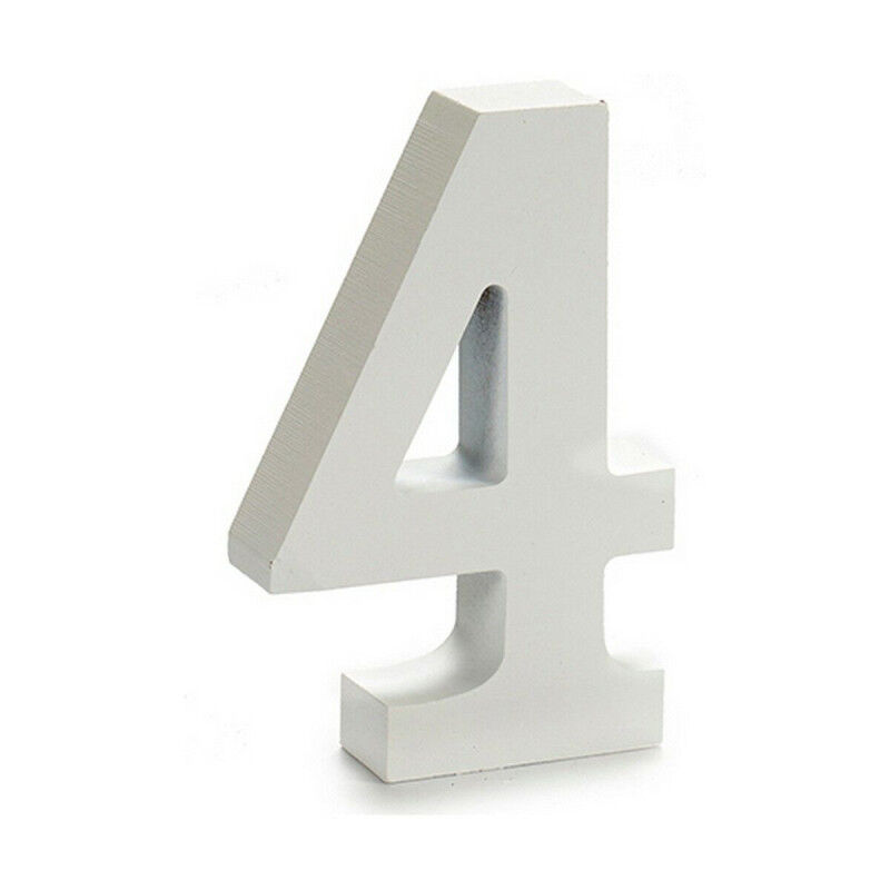 Numéro Pincello 4 Blanc 2 x 16 x 14,5 cm (24 Unités)