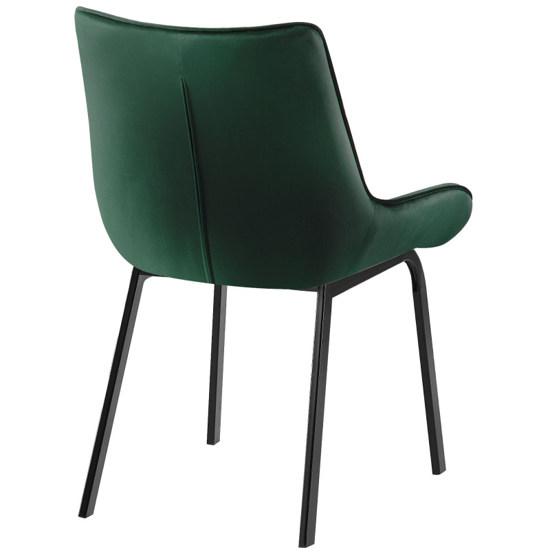 Fauteuil Saranda, velours, vert