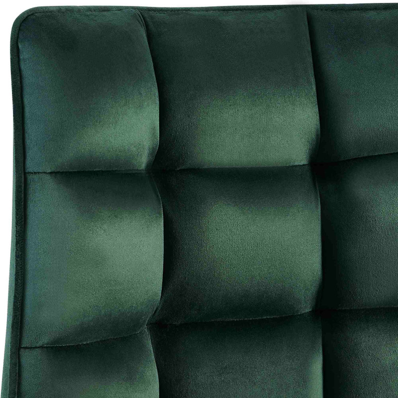 Chaise Saranda en velours vert