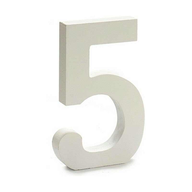 Numéro Pincello 5 Blanc 1,8 x 21 x 17 cm (12 Unités)