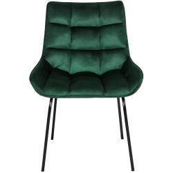 Chaise Saranda en velours vert