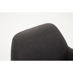 Tabouret de bar Braga tissu B gris foncé