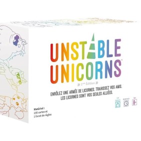 TeeTurtle | Unstable Unicorns | Jeu de société | a partir de 8 ans | 2 a 8 joueurs | 30 a 60 minutes