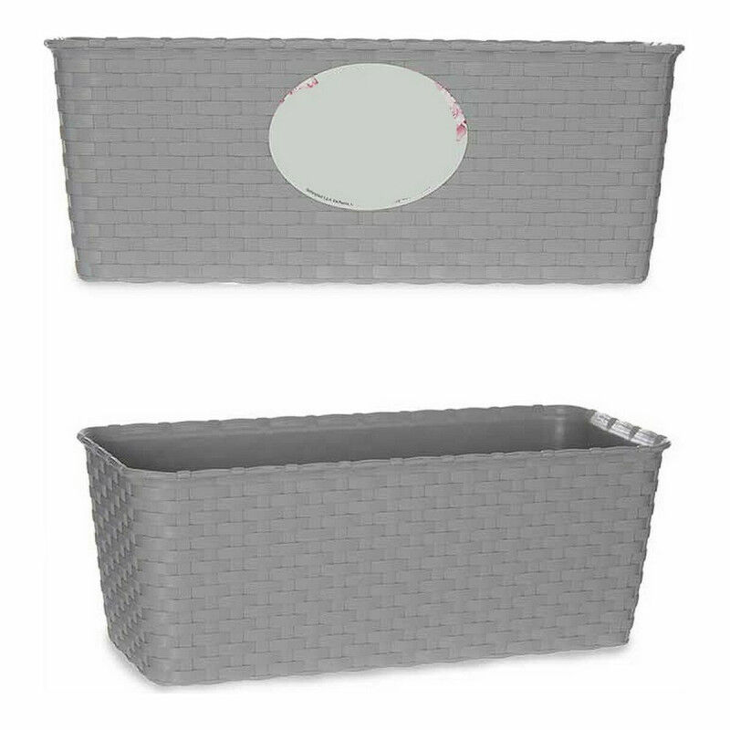 Jardinière Stefanplast 73660 Gris Plastique 13 x 11 x 29 cm (12 Unités)