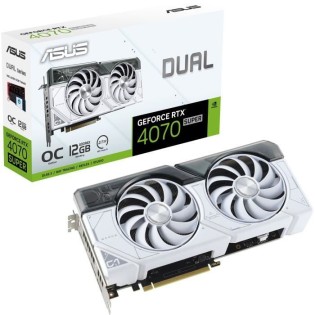 ASUS - Carte Graphique - DUAL-RTX4070 SUPER-O12G-WHITE