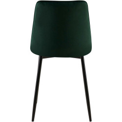 Chaise de salle à manger Gifford en velours vert