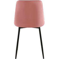 Chaise de salle à manger Gifford en velours rose