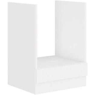 ATLAS Meuble four - Décor blanc - L60 x P52 x H82 cm - Plan de travail non inclus