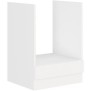 ATLAS Meuble four - Décor blanc - L60 x P52 x H82 cm - Plan de travail non inclus