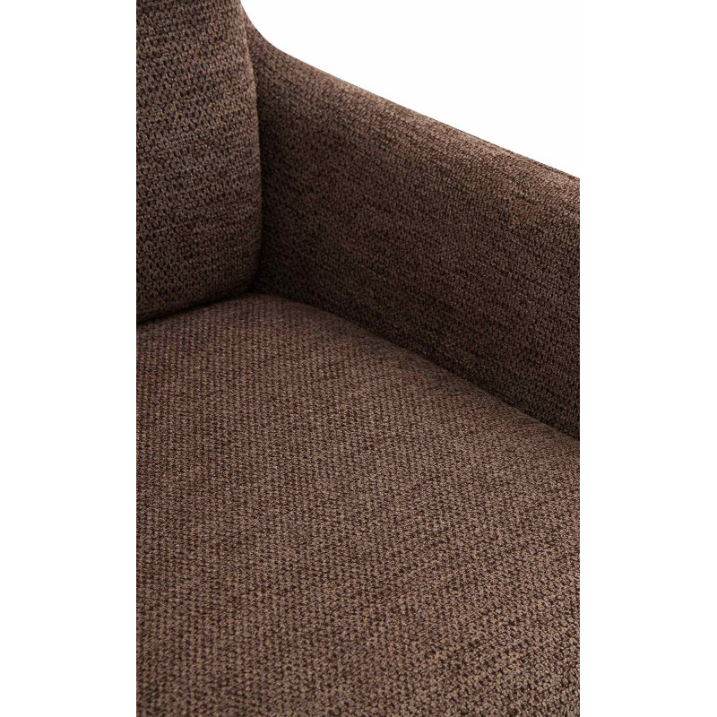 Chaise de salle à manger Pickett en tissu marron