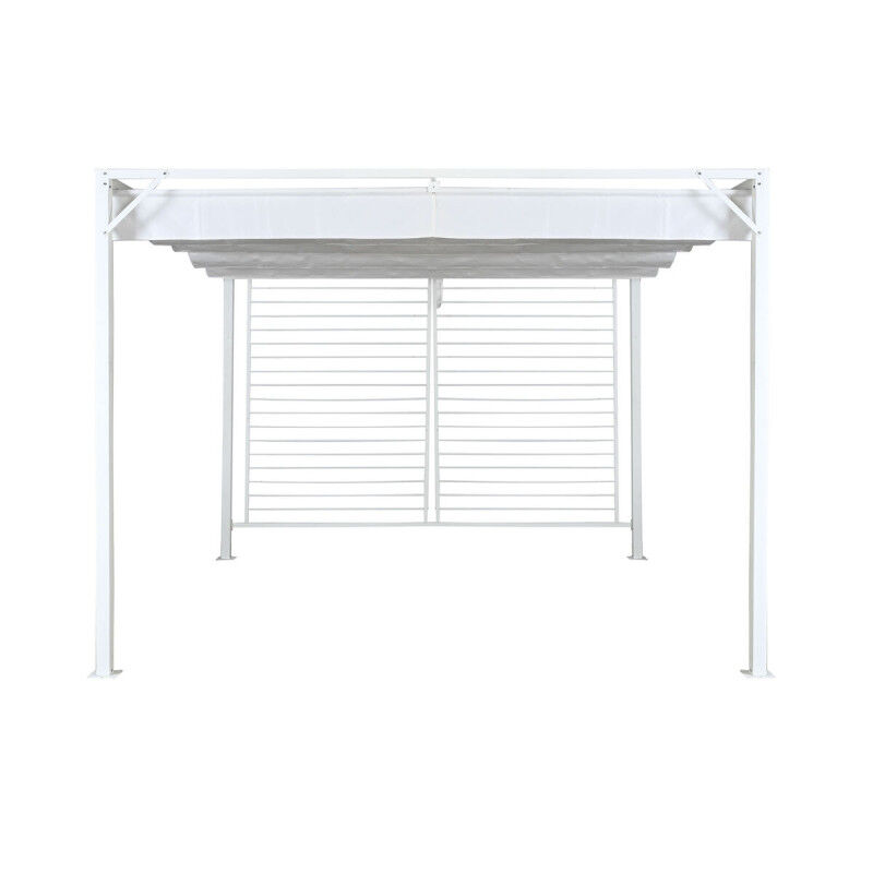 Pergola DKD Home Decor Blanc 296 x 296 x 225 cm Acier