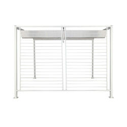 Pergola DKD Home Decor Blanc 296 x 296 x 225 cm Acier