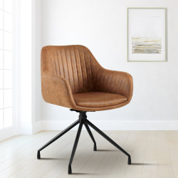 Chaise de salle à manger Welby Vintage marron clair