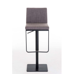 Tabouret de bar Panama B en tissu gris