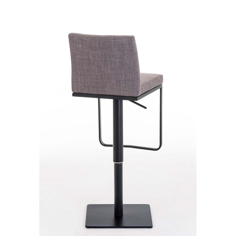 Tabouret de bar Panama B en tissu gris