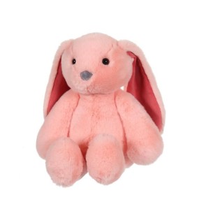 Peluche Lapin Trendy Bunny - GIPSY TOYS - Rose, 28 cm