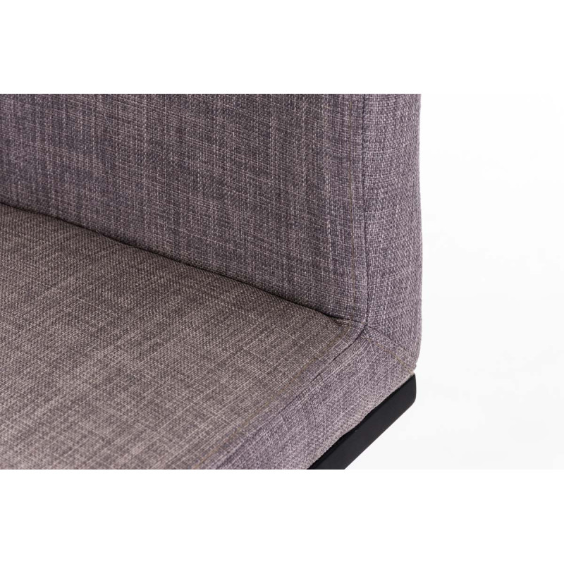 Tabouret de bar Panama B en tissu gris