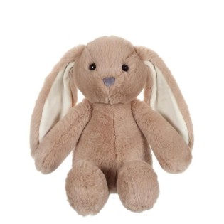 Peluche Lapin Trendy Bunny - GIPSY TOYS - Marron, 28 cm