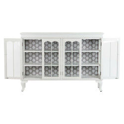 Buffet DKD Home Decor Blanc Verre Sapin 142,5 x 40,5 x 101,5 cm
