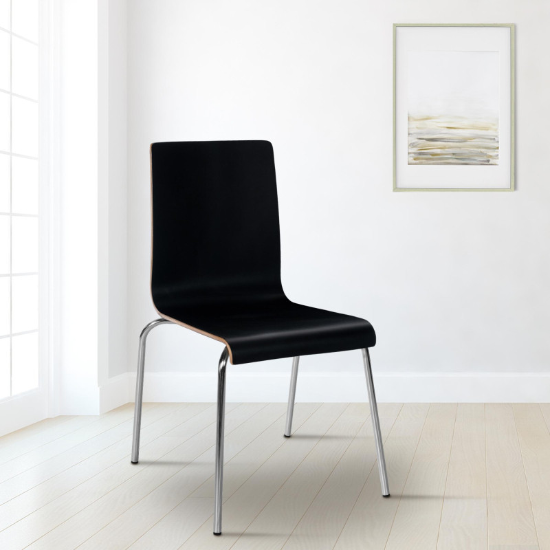 Chaise de salle à manger Gahanna noire