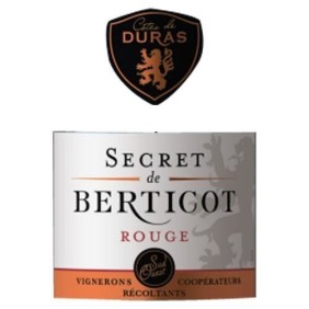 Secret Berticot 2017 Côtes de Duras - Vin rouge du Sud Ouest x1