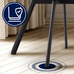 Chaise de salle à manger Jordi en velours marron