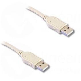 Cable USB 2.0 Hi-Speed, type A mâle / type A mâle, 1m80